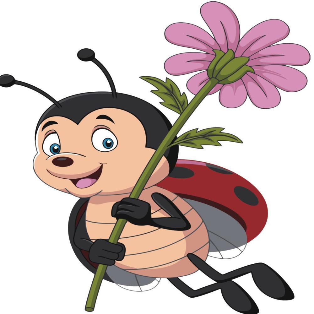 Картина по номерам Strateg Божья коровка 30x30 см (ES106)