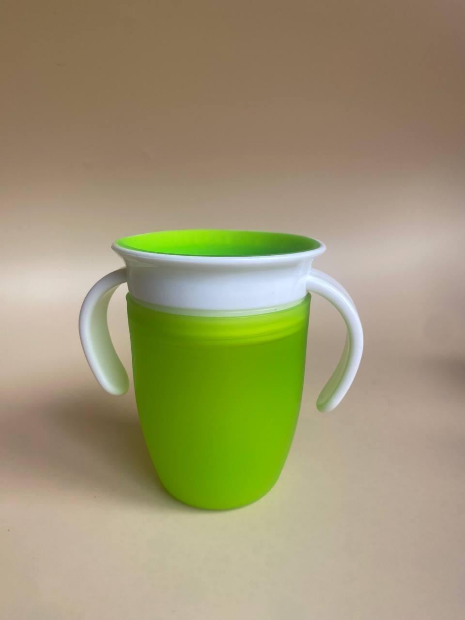 Чашка непроливайка дитяча 360 220 мл Зелений (31800433)