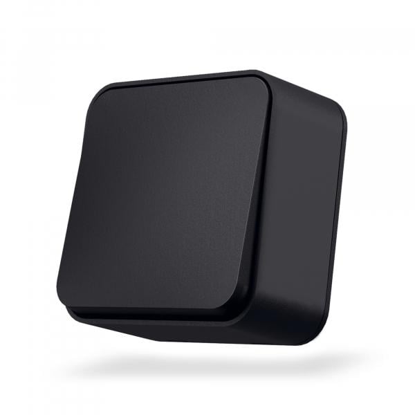 Вимикач Videx Binera зовнішній одноклавішний Чорний графіт (IP20)