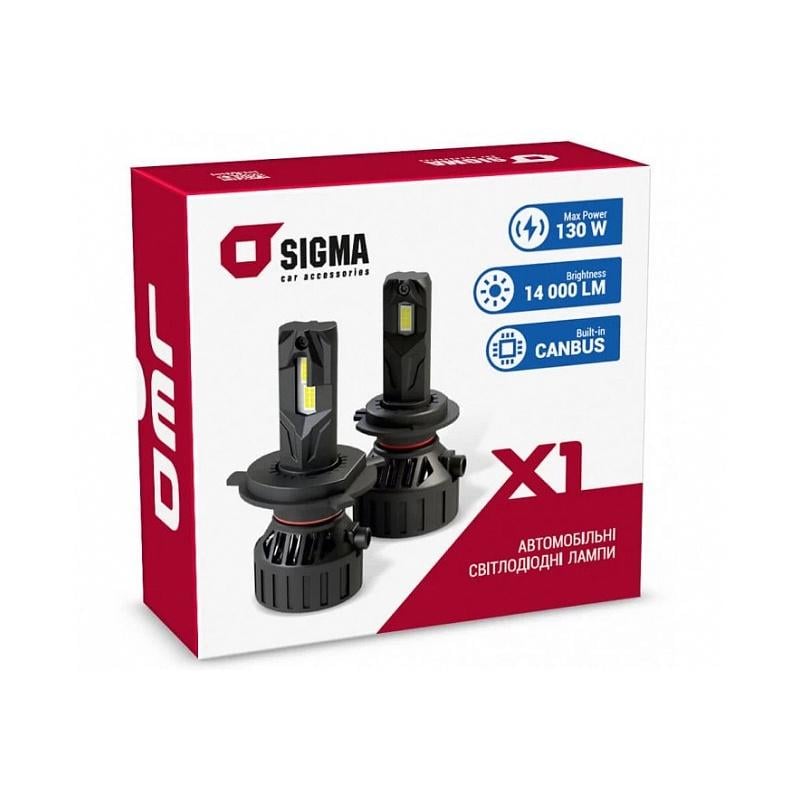 Світлодіодна лампа Sigma LED X1 6000K 65W H11 CanBus 1 шт. - фото 3 Світлодіодна лампа Sigma LED X1 6000K 65W H11 CanBus 1 шт. - фото 3