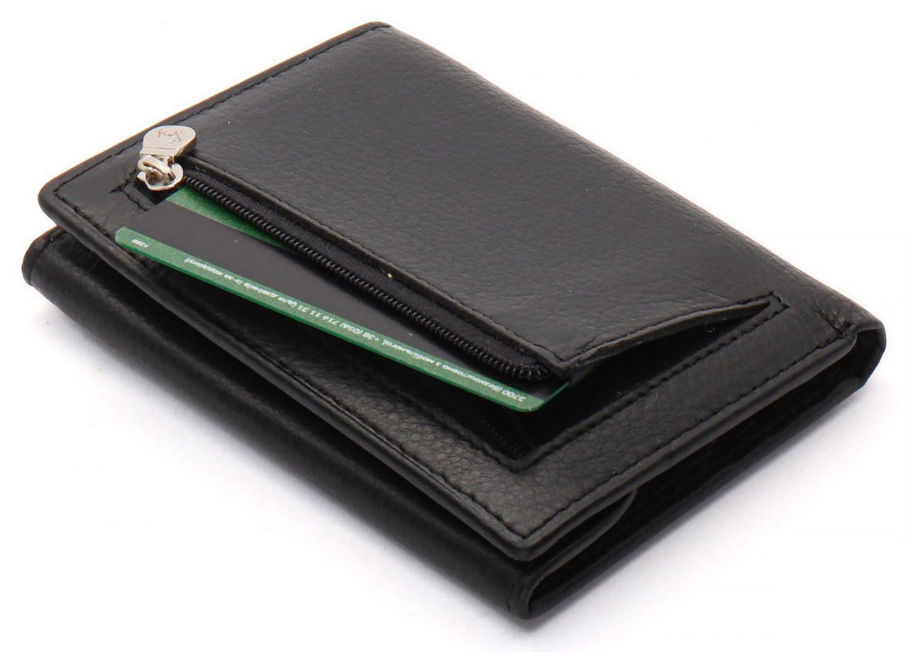 Кошелек мужской Marco Coverna вертикального типа из натуральной кожи на магните Черный (MC-1286) - фото 3 Кошелек мужской Marco Coverna вертикального типа из натуральной кожи на магните Черный (MC-1286) - фото 3