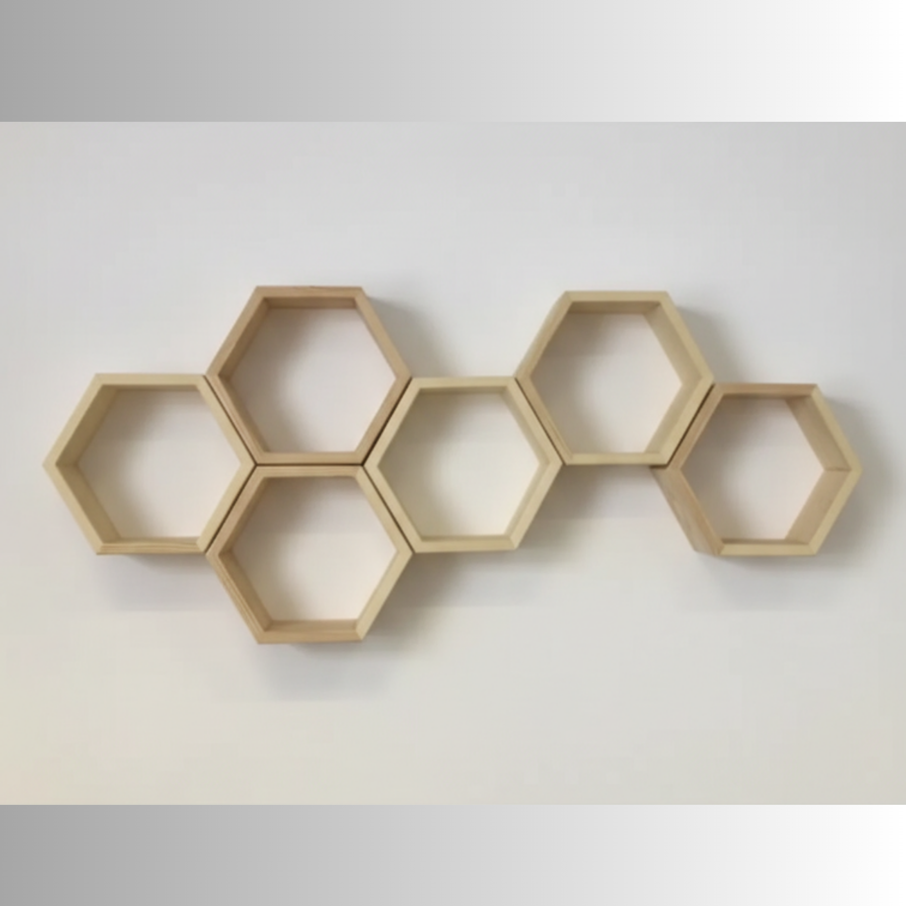 Полочка шестиугольная сборная 32х37х15 см 6 шт. (ww7)