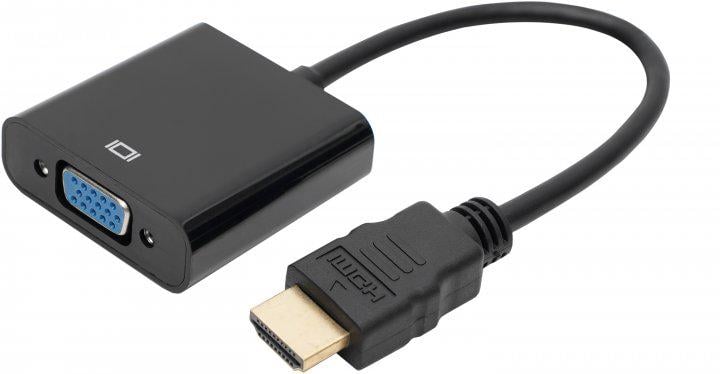 Переходник-конвертер HDMI/VGA 12 адаптер универсальний - фото 1