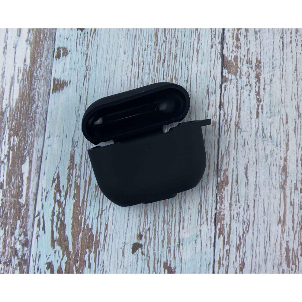 Силиконовый чехол с карабином для наушников AirPods 3 Черный Силиконовый чехол с карабином для наушников AirPods 3 Черный
