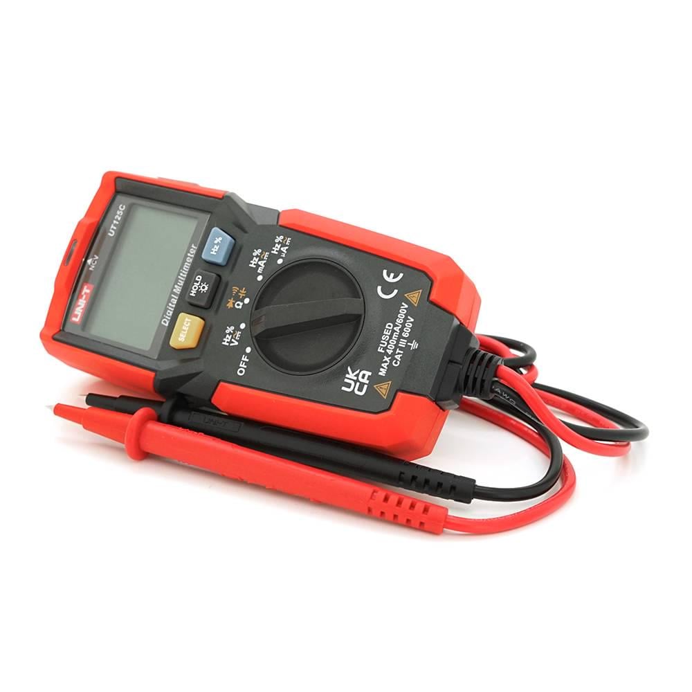 Мультиметр UNI-T UT125C вимірювання V AC/DC A AC/DC Ω C Hz DUTY NCV функції Data Hold підсвічування (35104) Мультиметр UNI-T UT125C вимірювання V AC/DC A AC/DC Ω C Hz DUTY NCV функції Data Hold підсвічування (35104)