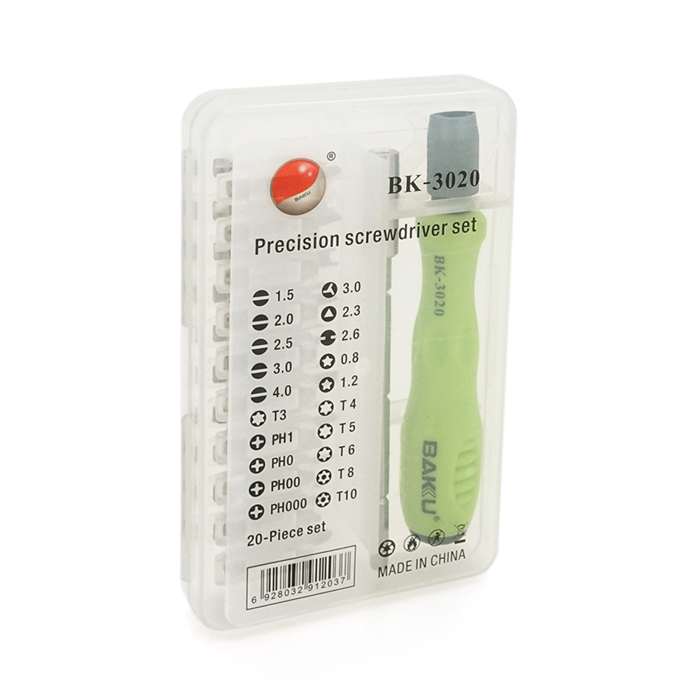 Набір викруток BAKKU BK-3020 універсальний з 20 насадками (YUT_V2912)