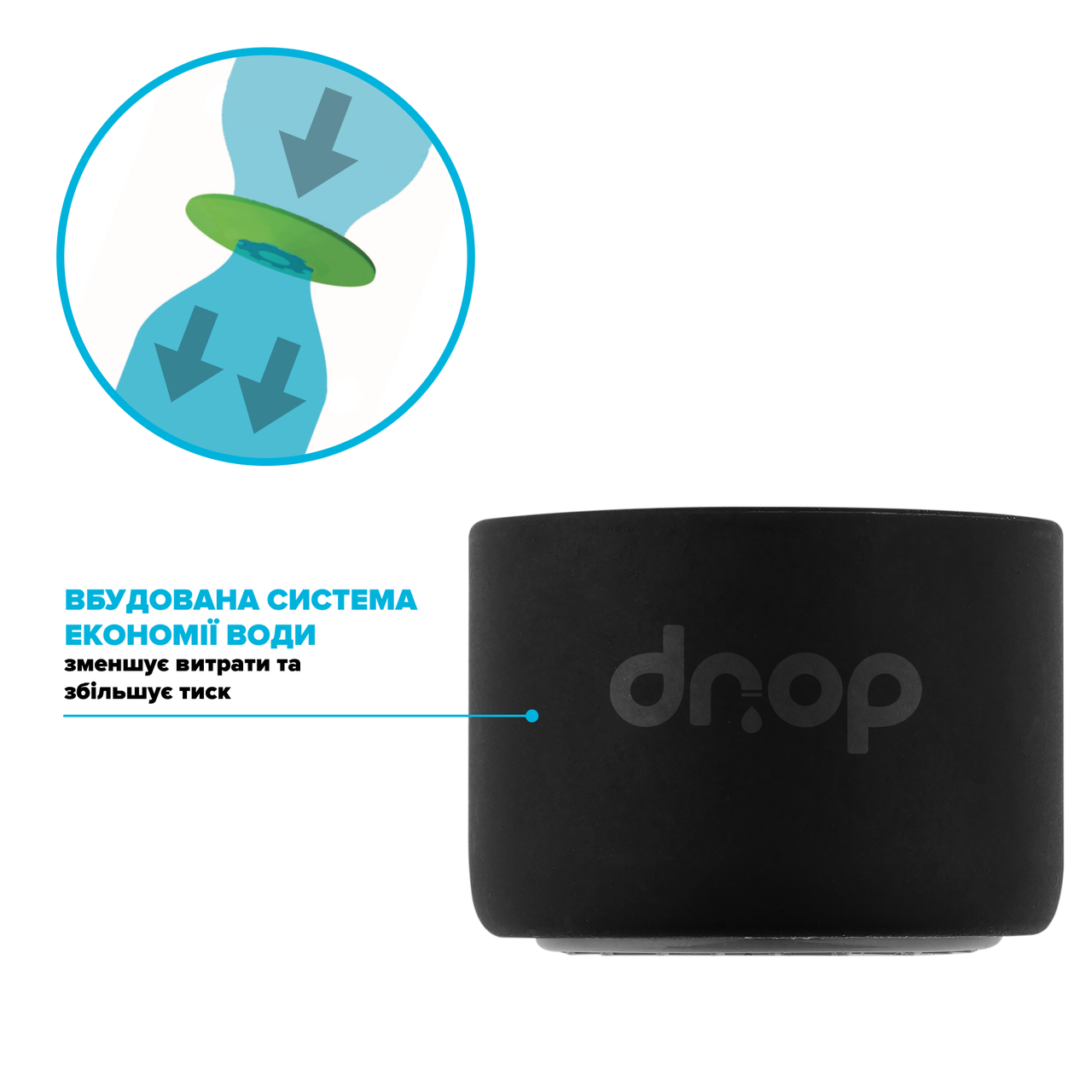 Аэратор водосберегающий Drop CL22-BL для смесителя (24237562) - фото 3