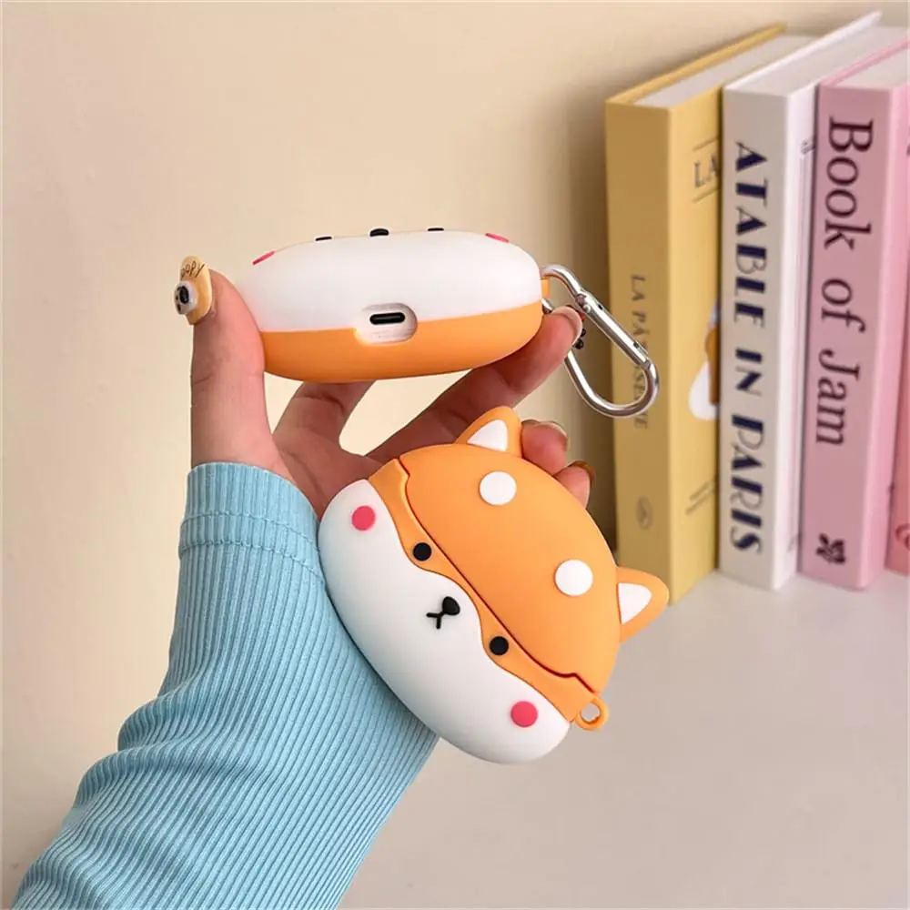 Чехол силиконовый Alitek для наушников Samsung Galaxy Buds 3/3 Pro с карабином Собачка Корги (00116) - фото 2 Чехол силиконовый Alitek для наушников Samsung Galaxy Buds 3/3 Pro с карабином Собачка Корги (00116) - фото 2