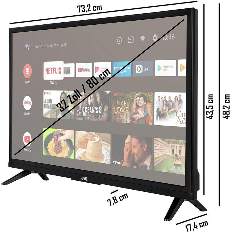 Телевизор JVC LT-32VAF3055 Android/Bluetooth/HDR 32" - фото 3