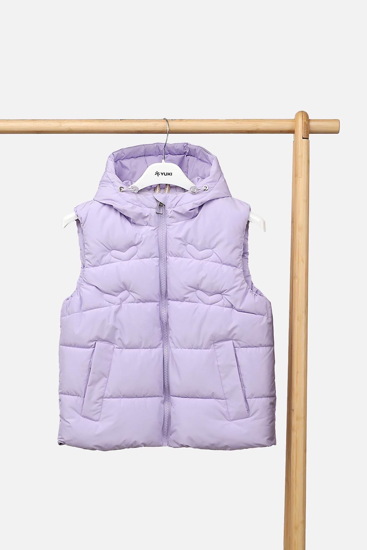 Жилет для девочки утепленный ЦБ-00289732 116 см Сиреневый