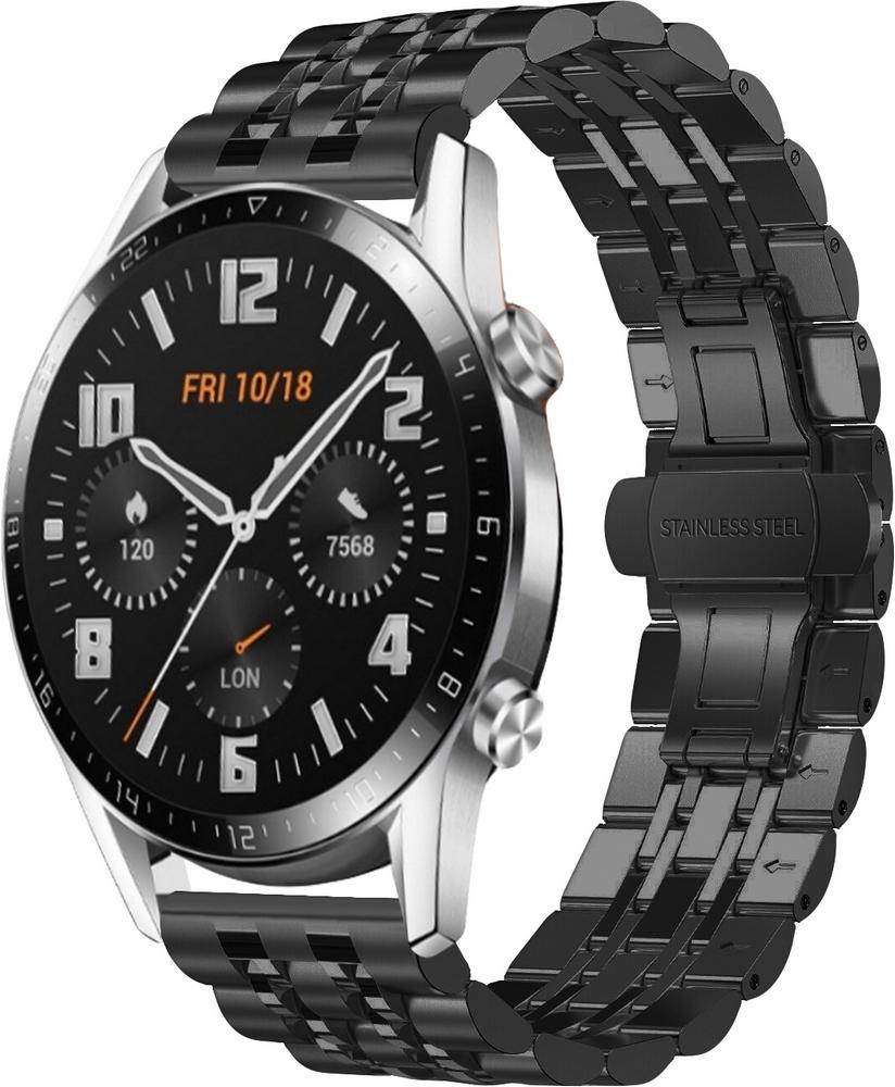 Браслет металлический Spinye для Huawei Watch GT 2 46 мм Black (28947-2B)