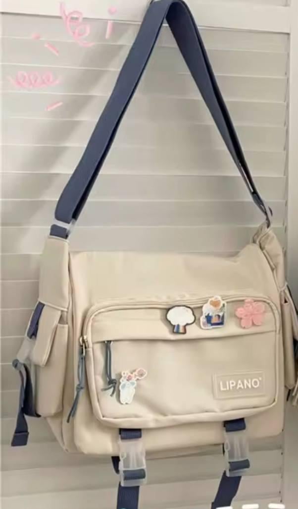 Сумка для университета/института с карманами Бежевый (А563) - фото 8 Сумка для университета/института с карманами Бежевый (А563) - фото 8