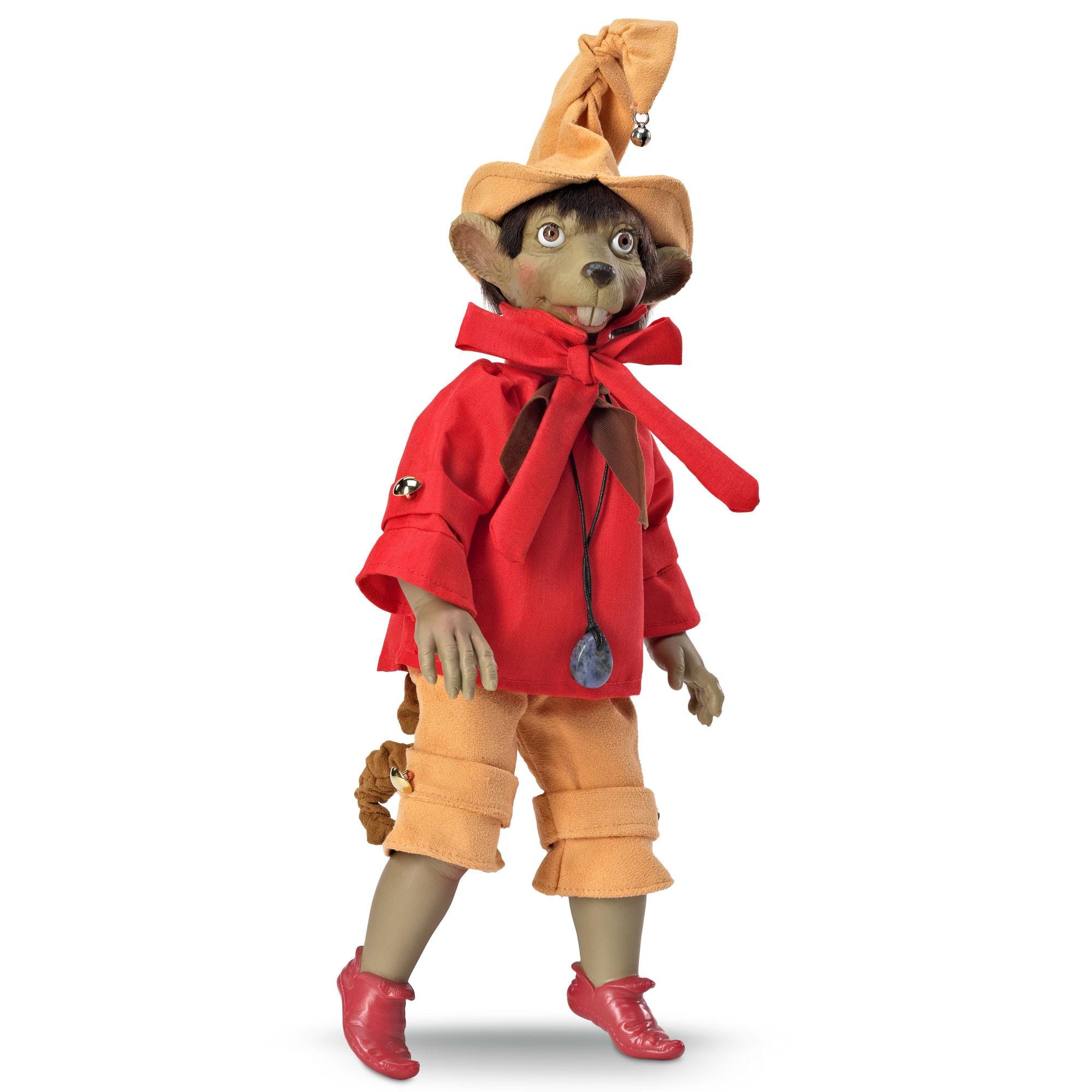 Лялька оберіг миша колорао ratón colorao lamagik іспанський ельф талісман щастя з каменем і аромапаличками в подарунковій упаковці 38 см