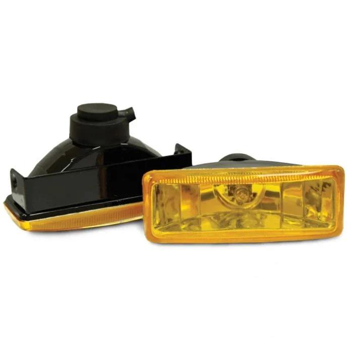 Фара галогеновая/стекло желтое 110x40 мм 2 шт. (LA HY-008B/Y(ПУ)