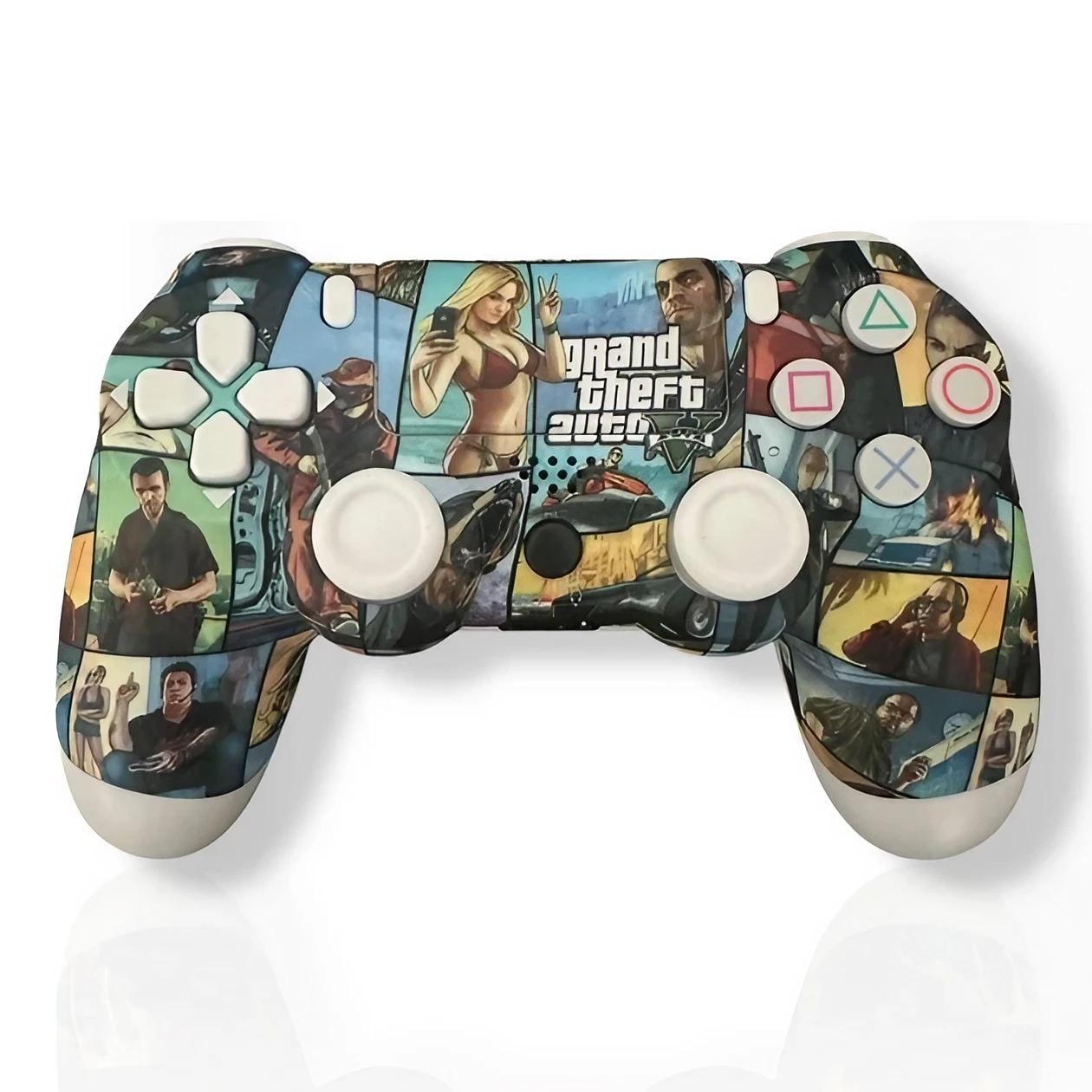 Джойстик беспроводной для PlayStation 4 Doubleshock 4 V2 Bluetooth GTA 5 (vibe MS-068) Джойстик беспроводной для PlayStation 4 Doubleshock 4 V2 Bluetooth GTA 5 (vibe MS-068)