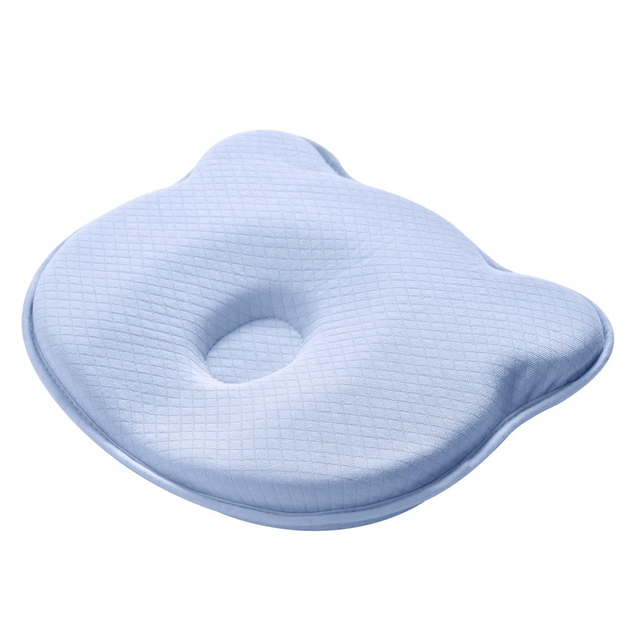 Подушка ортопедическая детская PAPAELLA BabyComfort в форме мишки с эффектом памяти 27x22x3 см Голубой (26603)