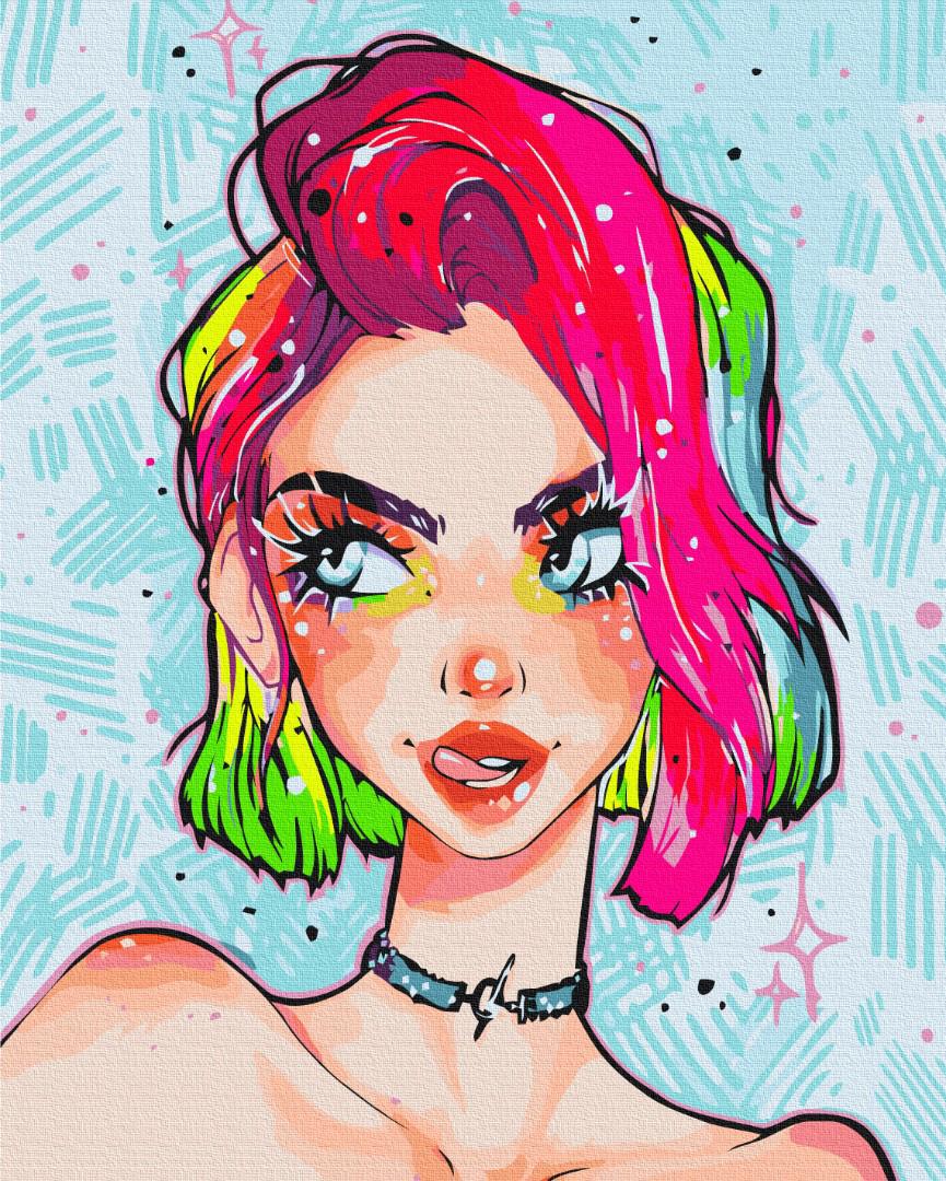 Картина по номерам Brushme Леди гранж 40x50 см (BS53389)