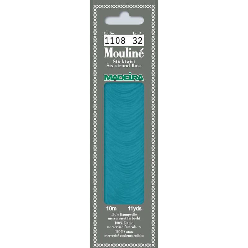 Нитки мулине Madeira 1108 Mouline Бирюзовый