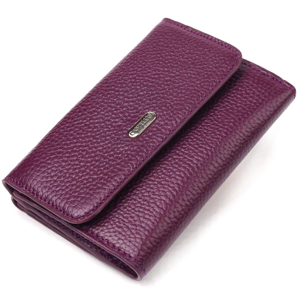 Кошелек женский CANPELLINI Wallet 21589 кожа флотарий Фиолетовый