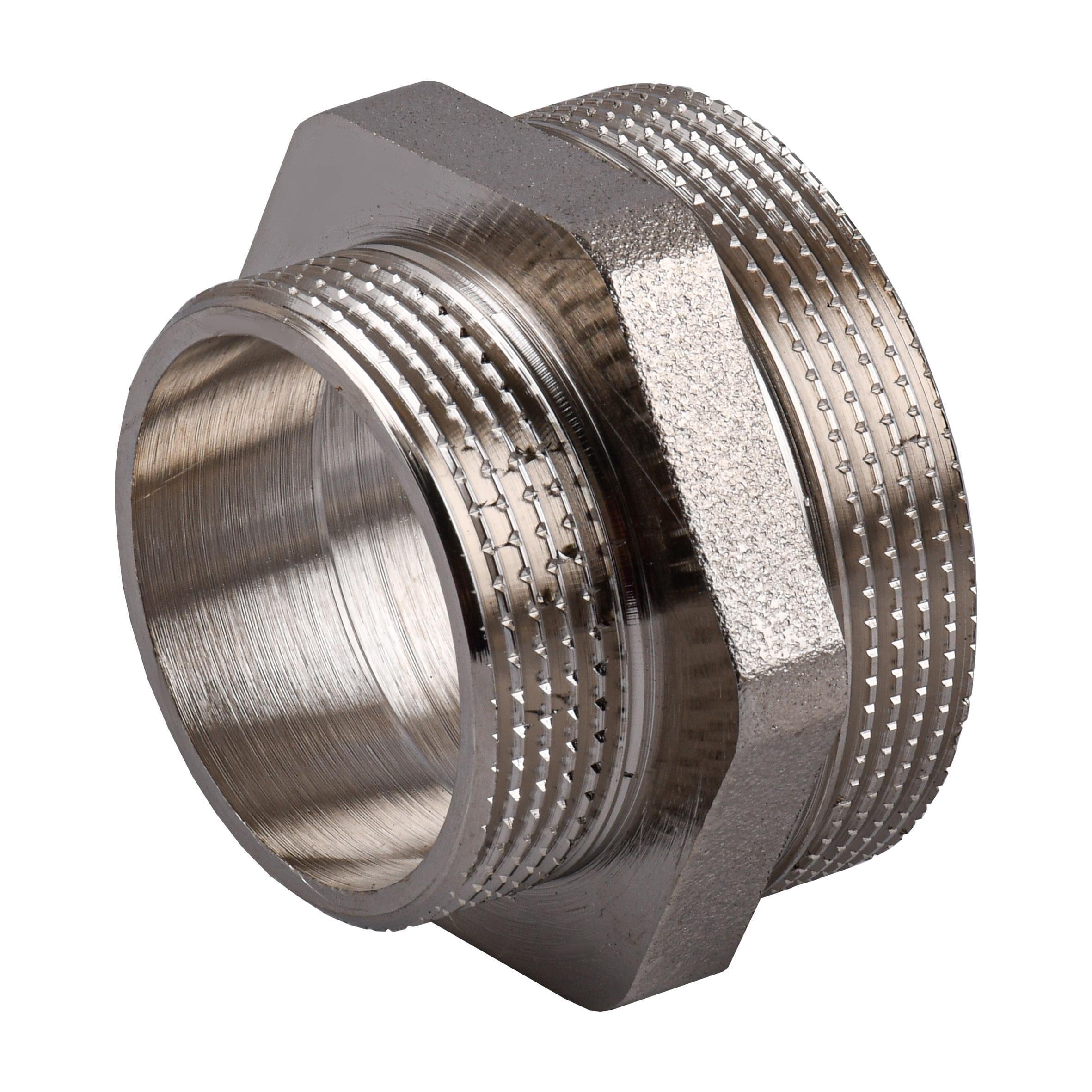 Ниппель редукционный Optimum NN872S 2″х1 1/2″ЗЗ никелированный (000031493)