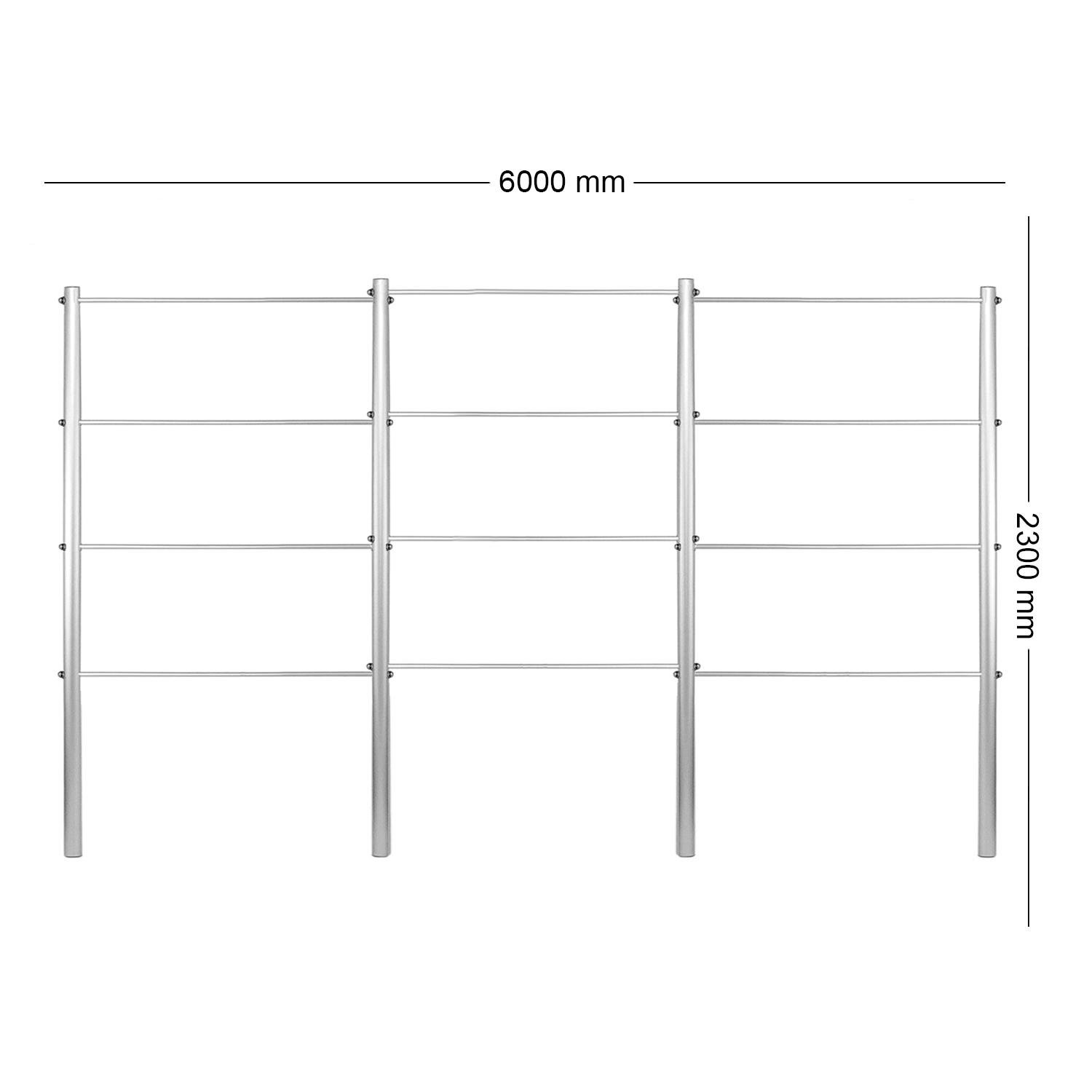 Опора для рослин шпалера садова 2300х6000 мм d 28 мм/d 12 мм (ШС-D28/D12-2300*6000) - фото 2