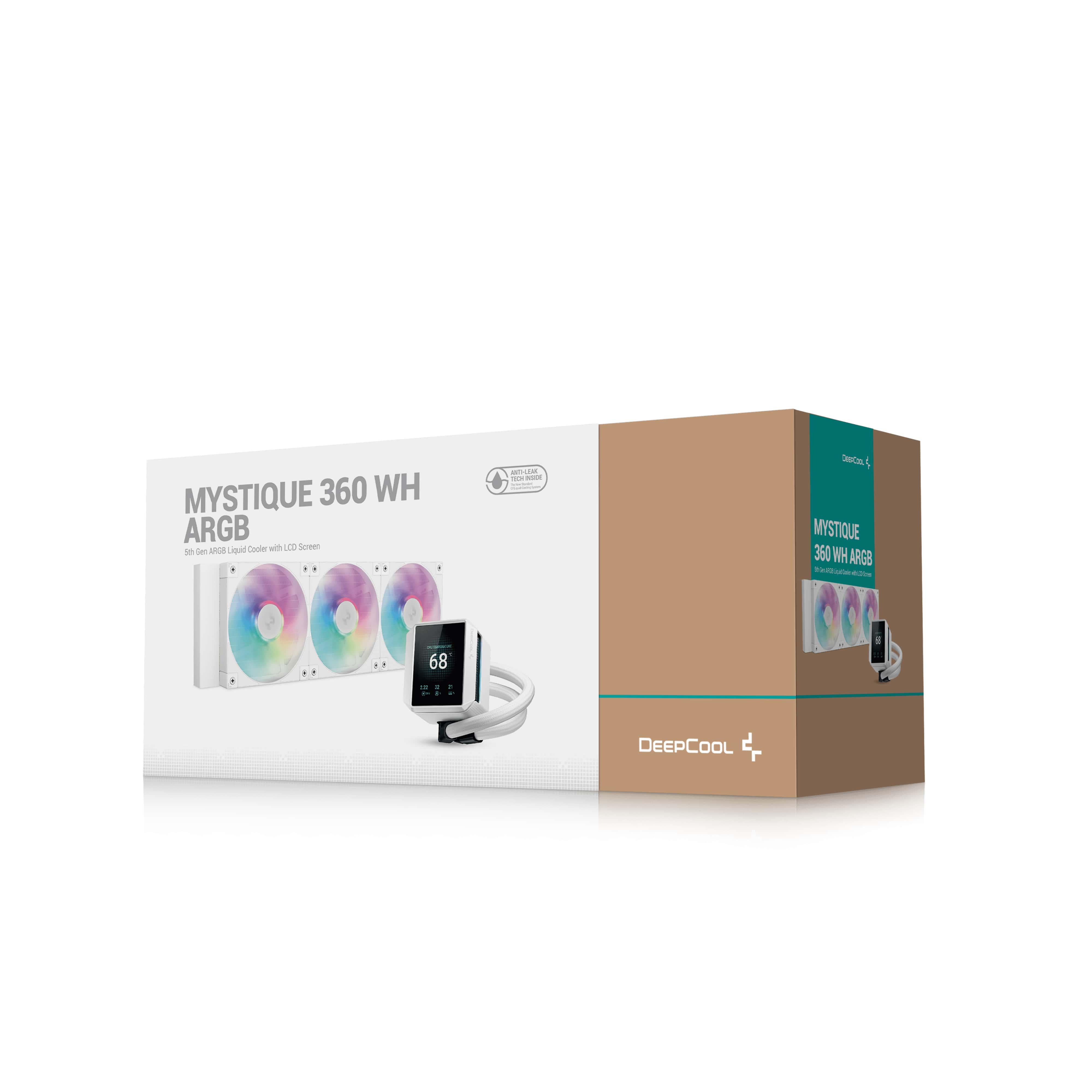 Система водяного охлаждения DeepCool Mystique 360 ARGB White (R-LX360-WHDSNMCP-G-1) - фото 6