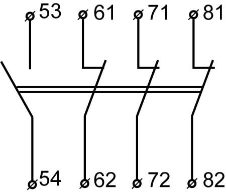 Контакт додатковий АСКО-Укрем ДК-13 LA1-D13 1NO+3NC (A0040050010) - фото 5