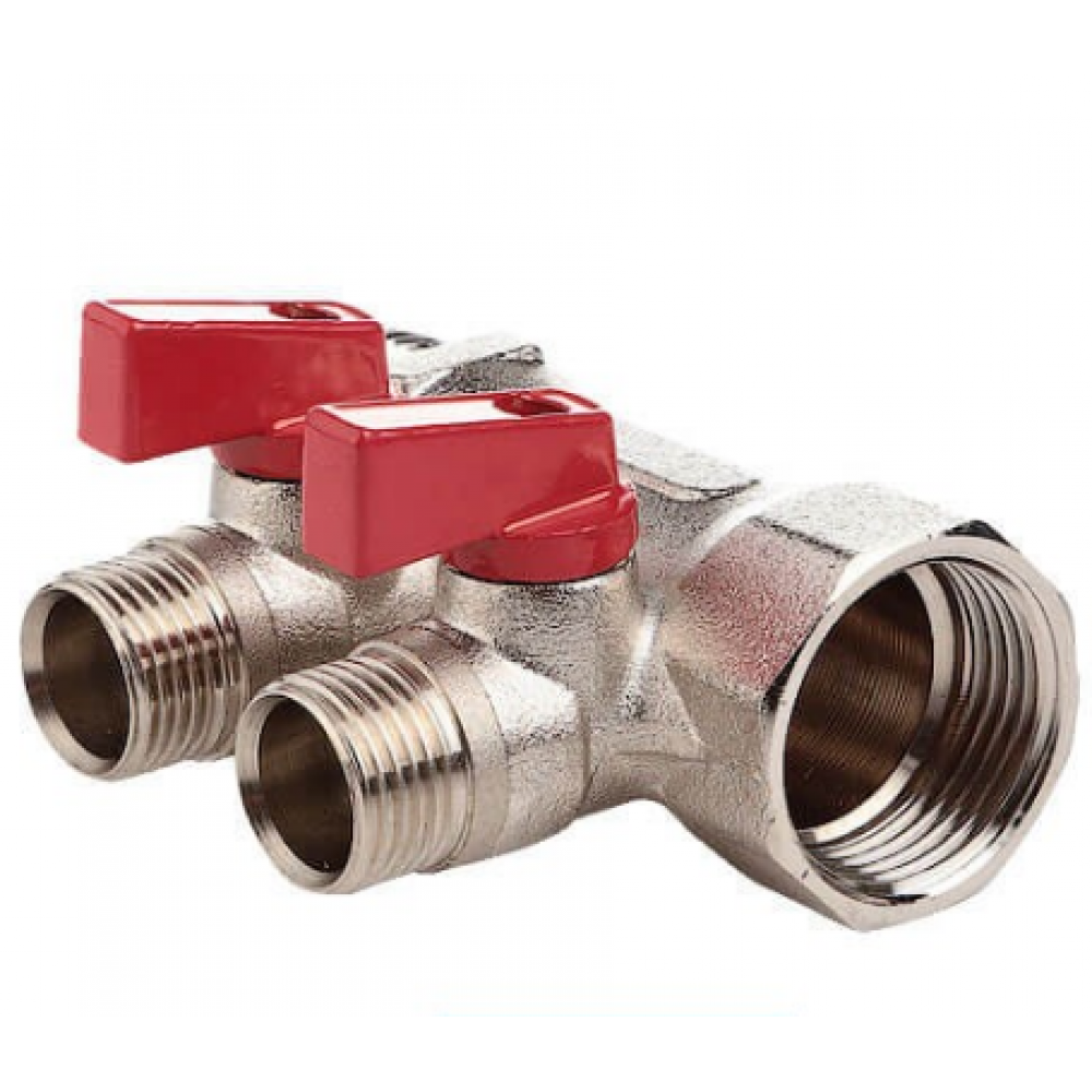 Колектор FADO S.r.l з кульовими кранами 2х1х1/2" (KSR12) - фото 1