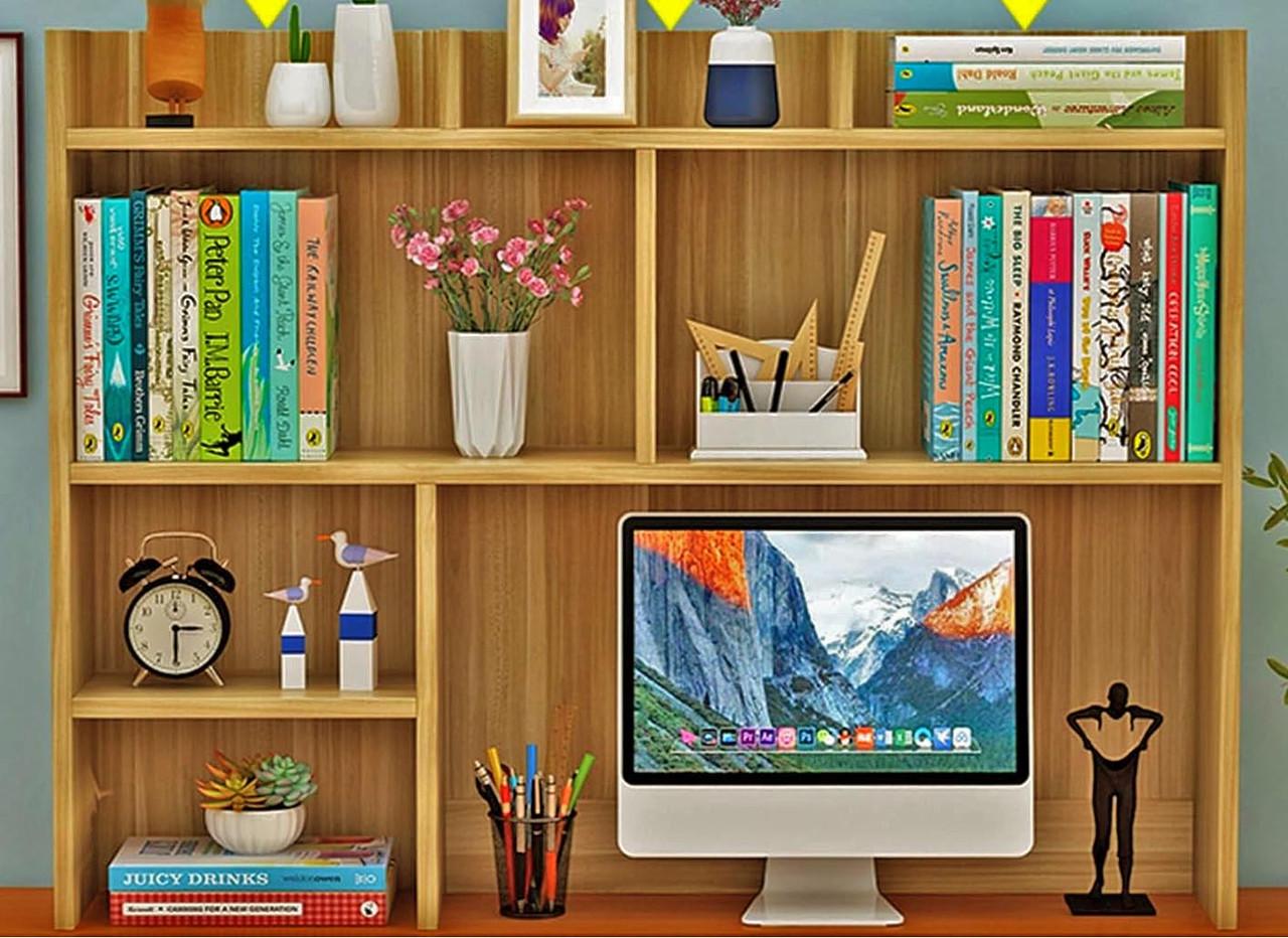 Полка-надстройка настольная из дерева Мелария карри (АКД-004203)