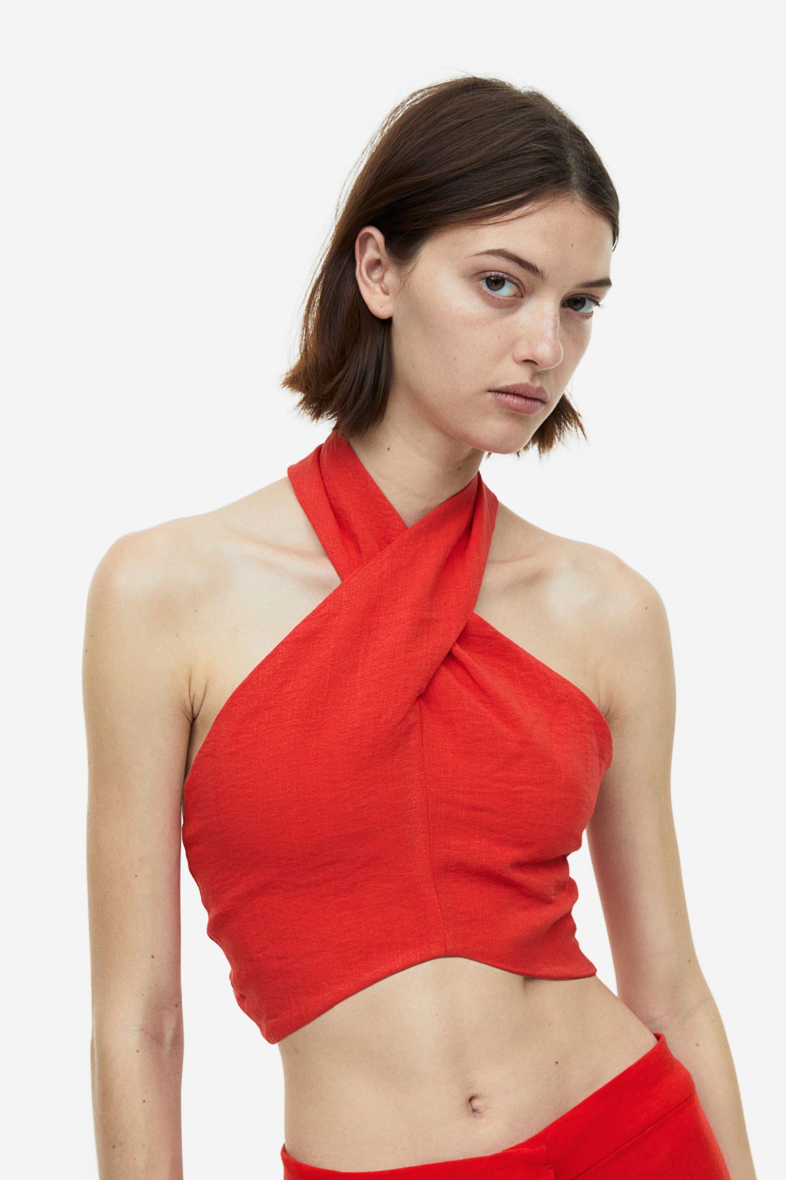 Топ H&M L Червоний (A29041177061)