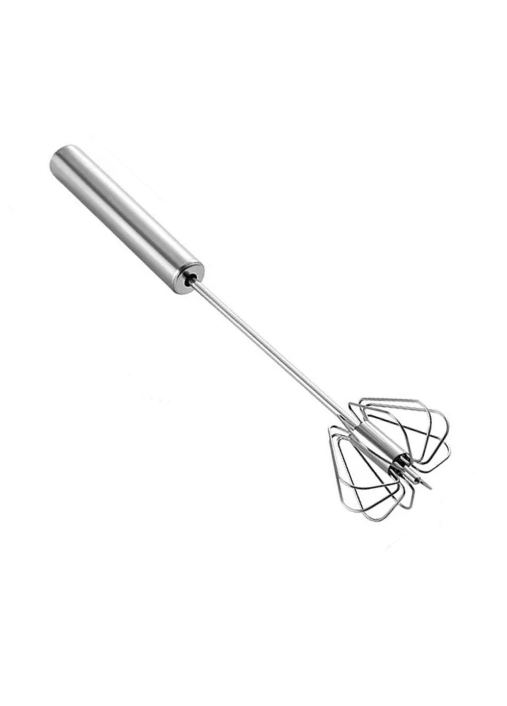Вінчик ручний AND XL-832 напівавтоматичний портативний з нержавіючої сталі 33 см Сірий (445414)