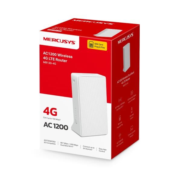 Маршрутизатор Mercusys (MB130-4G)