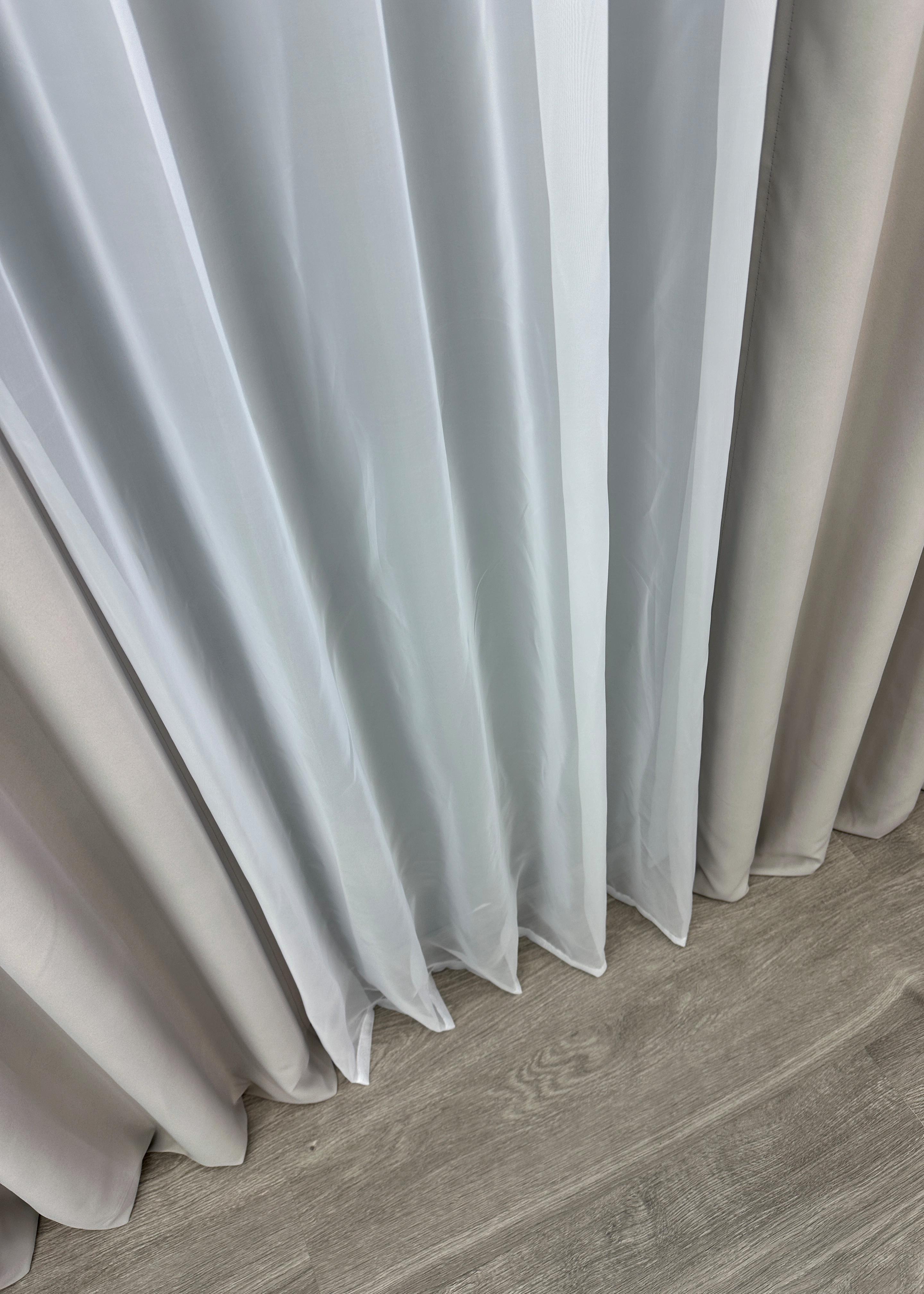 Комплект готових штор VR-Textil Блекаут Midnight №1672ш 150х290 см 2 шт. Сіро-бежевий (33-0612) - фото 9