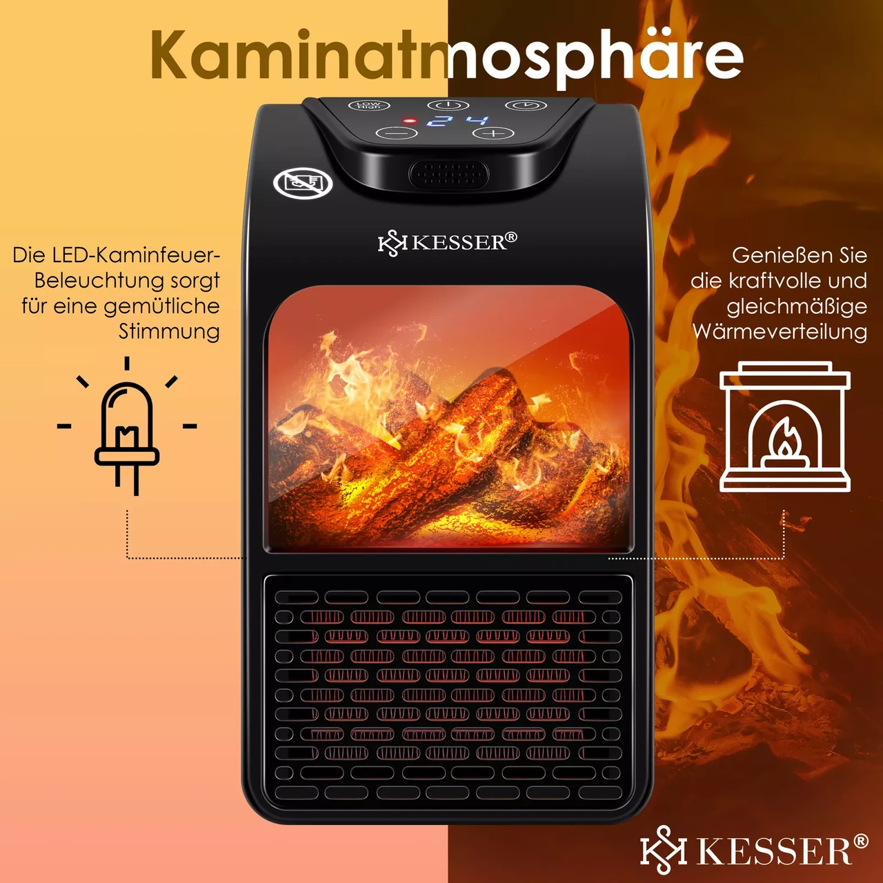 Тепловентилятор побутовий KESSER 10 м2 - фото 4 Тепловентилятор побутовий KESSER 10 м2 - фото 4