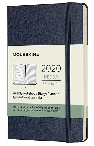 Еженедельник Moleskine 2020 маленький Сапфировый (DHB2012WN2Y20)