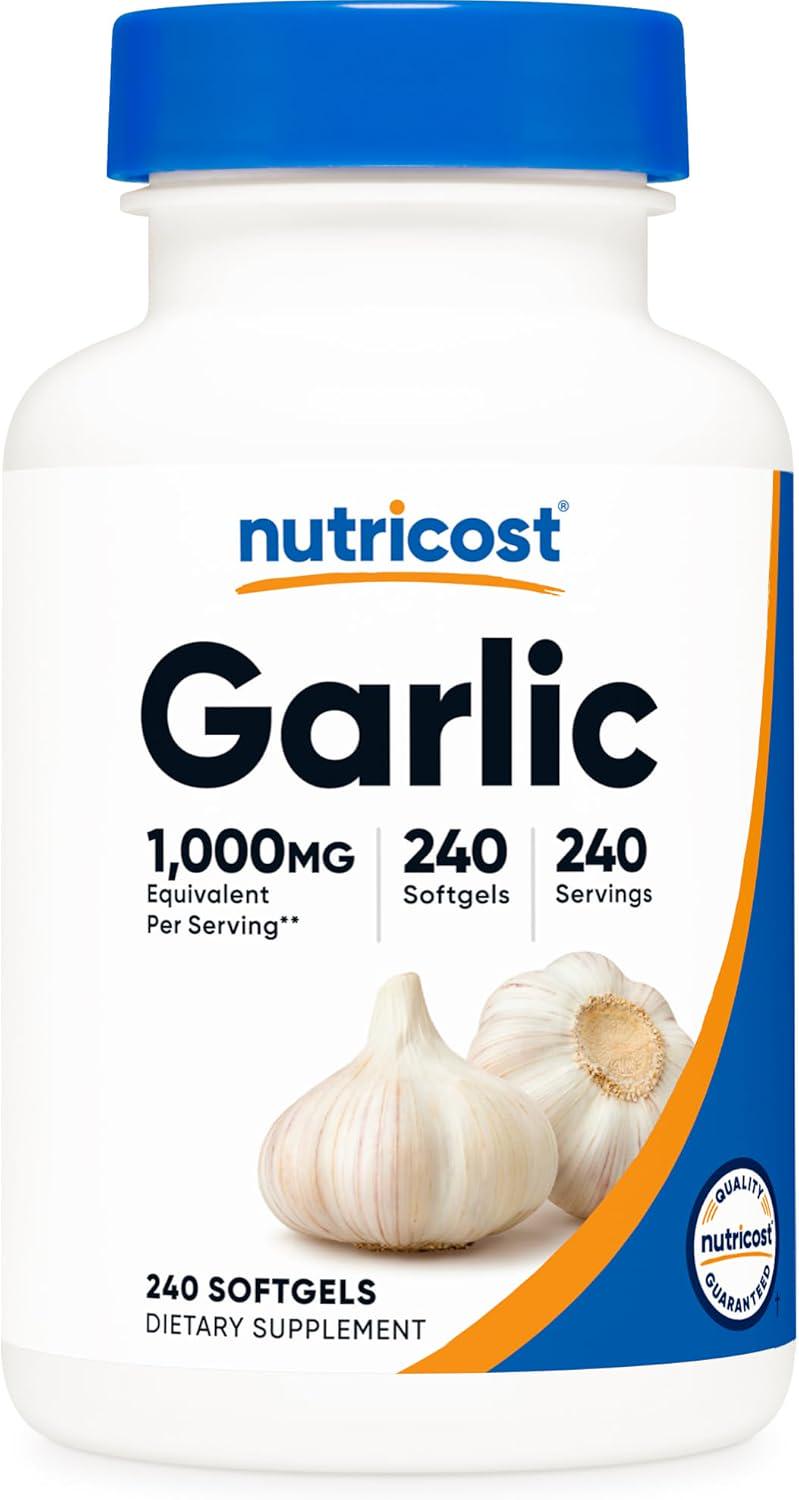 Экстракт чеснока Nutricost 240 мягких кап. 1000 мг