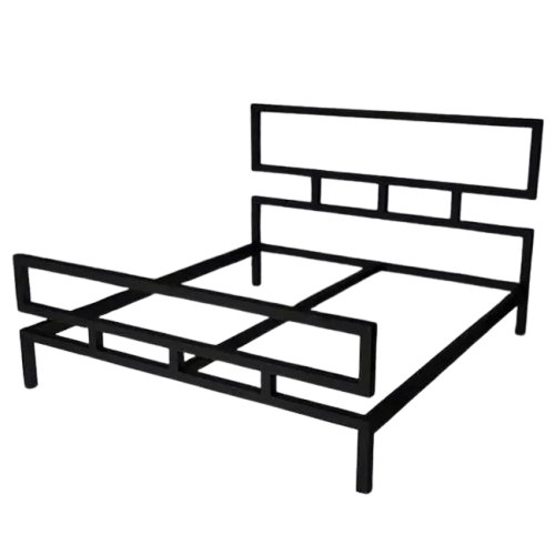 Кровать двухспальная Loft NS-770 металлическая с двойным изголовьем (3075773233)
