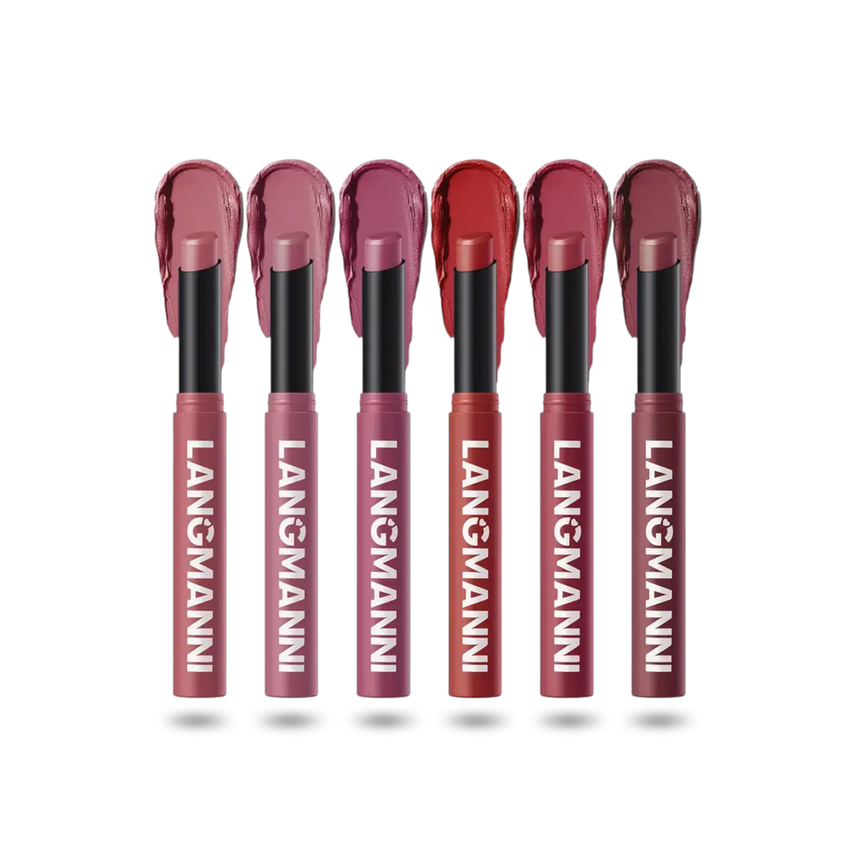 Набір з оксамитово-матових помад Langmanni Celebration 6 шт. (2818325104)