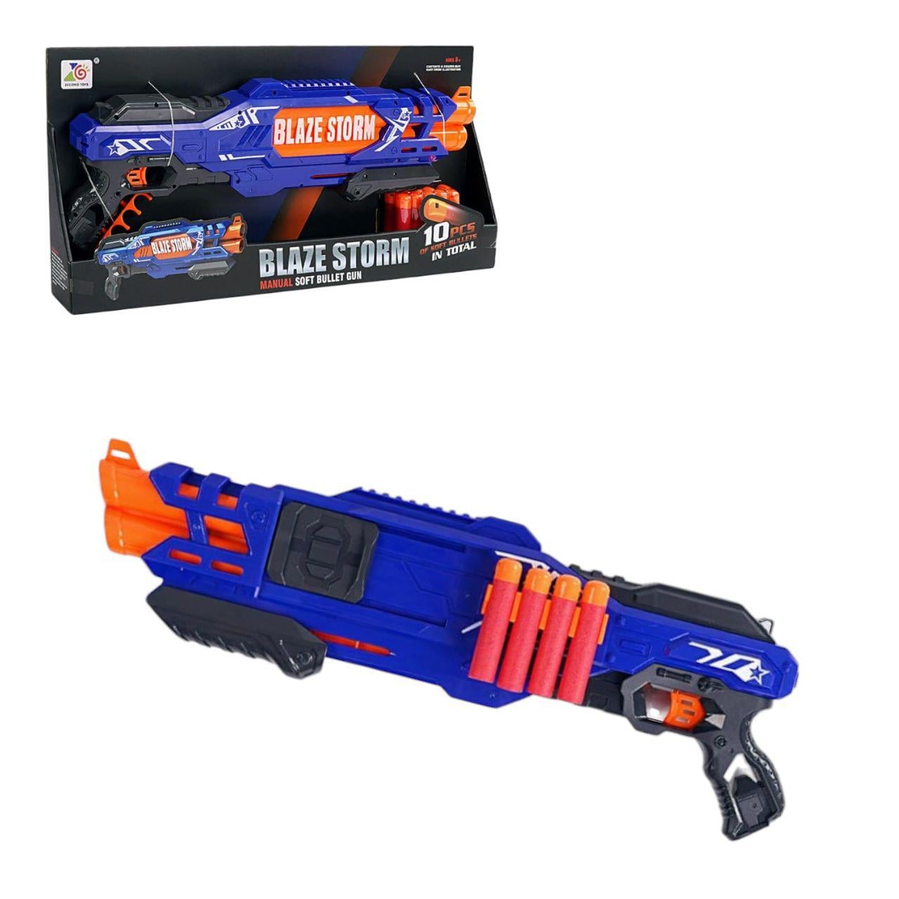 ᐉ Бластер дитячий ZC 7111 Blaze Storm 10 м'яких патронів 59 см