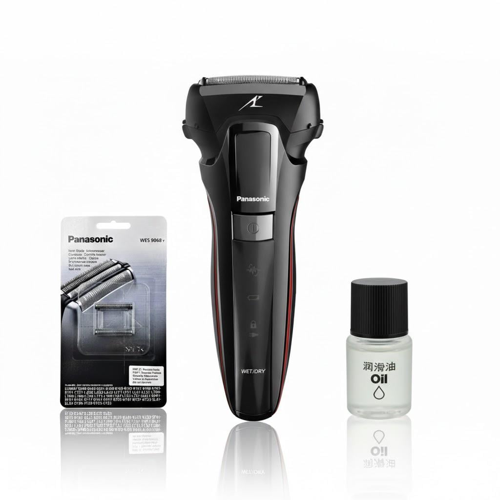 Электробритва Panasonic ES-ST25K-S820-AS22 с дополнительным комплектом из лезвия WES-9068Y-1361 и маслом WES-8196X-7911 (32411052)