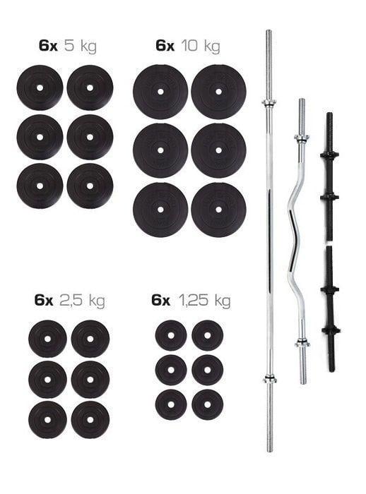 Набір Premium штанга та гантелі 128 кг (2616419097) - фото 4 Набір Premium штанга та гантелі 128 кг (2616419097) - фото 4