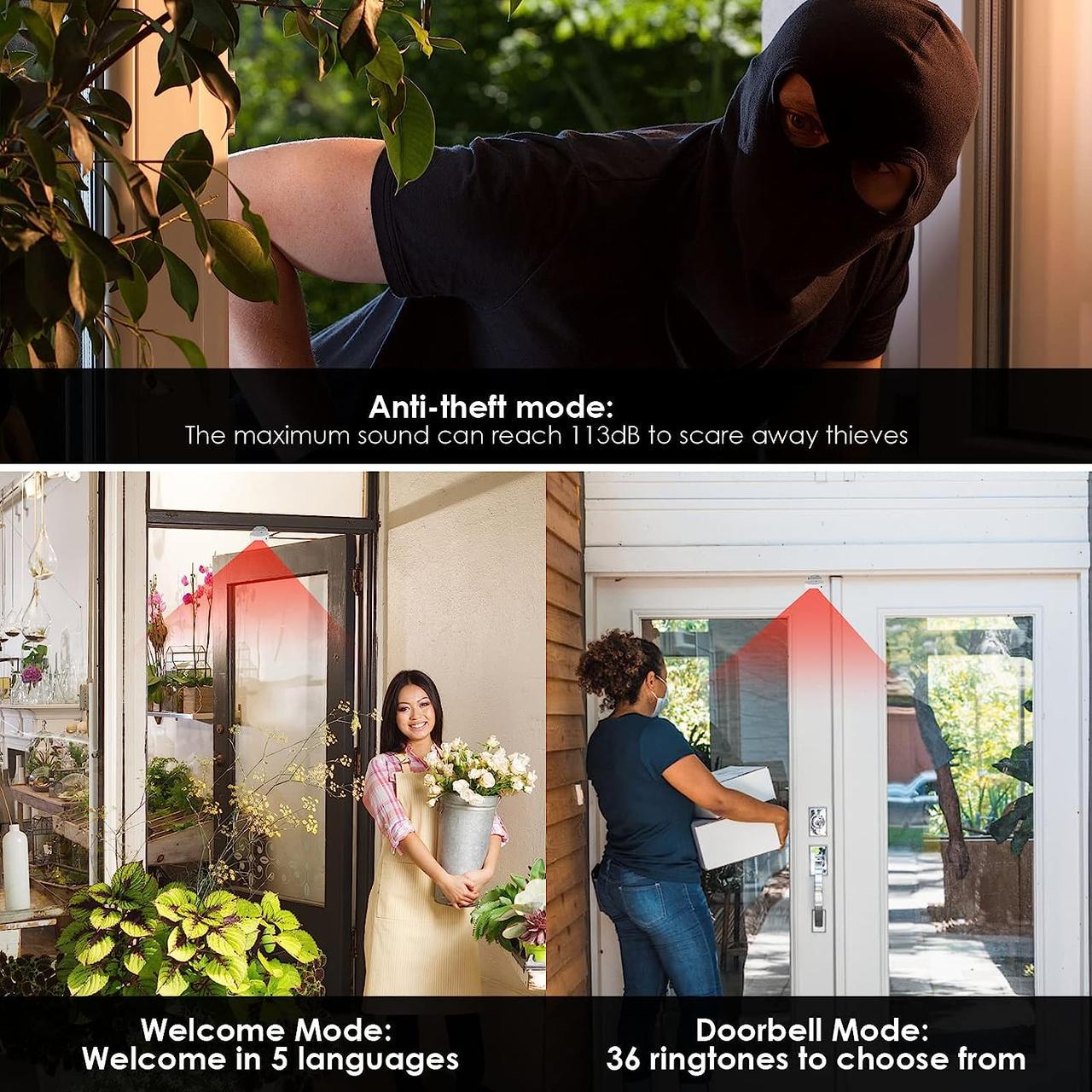 Дверной звонок Green Cycle с датчиком движения - фото 7