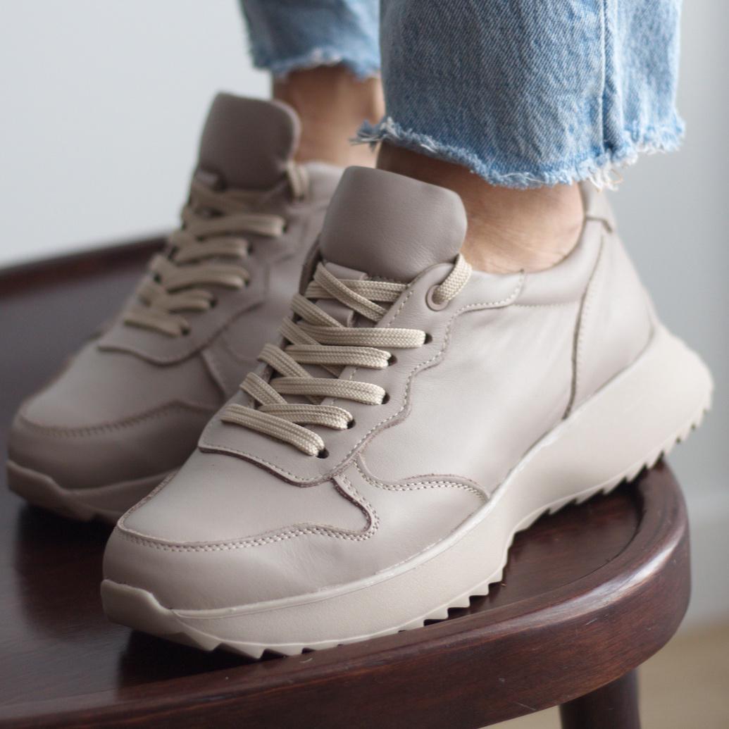 Кроссовки женские Zlett из натуральной кожи р. 41 Латте