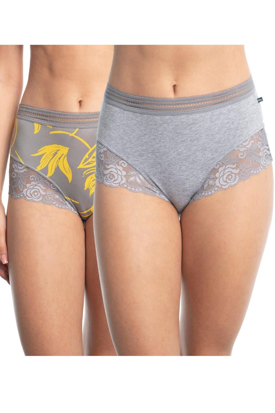 Трусики слип Key р. 4/L 2 шт. микс Серый (66982)