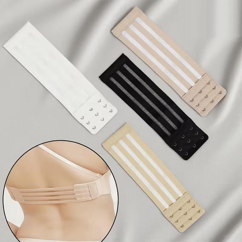 Розширювач-застібка для бюстгальтера еластичний на 3 гачки 3 ряди Білий (3000003840) - фото 5