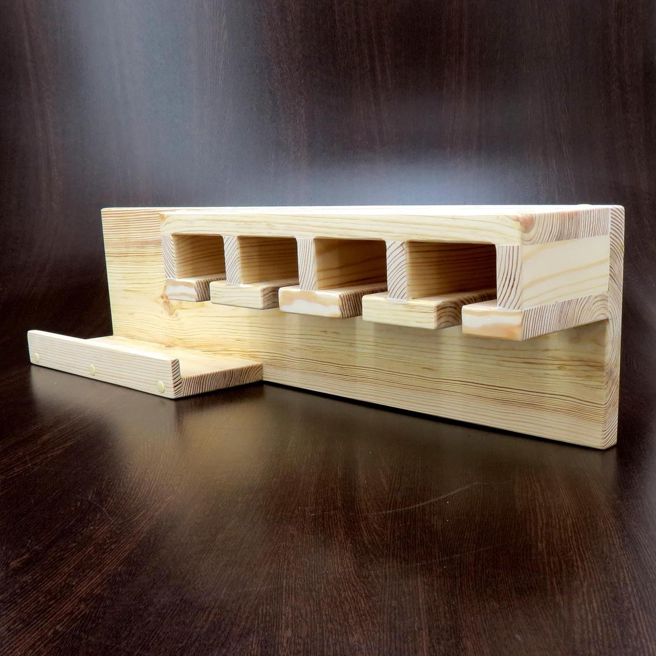 Полка для вина настенная из дерева Катори Бланже (ПНК-005301)