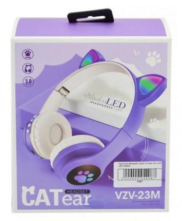 Наушники беспроводные Cat Ear Purple VZV-23M с кошачьими ушками и подсветкой Фиолетовый - фото 10 Наушники беспроводные Cat Ear Purple VZV-23M с кошачьими ушками и подсветкой Фиолетовый - фото 10