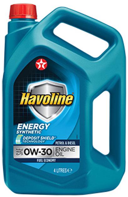 Моторное масло Texaco Havoline Energy A5/B5 SL/CF 0W-30 4 л (803251MHE)