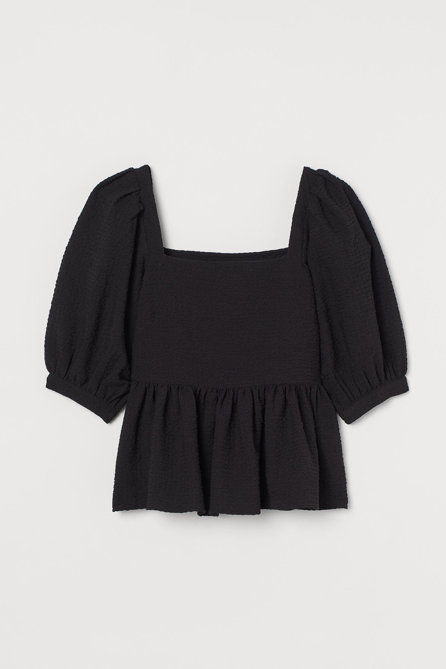 Блуза H&M р. 34 Чорний (4068910252)