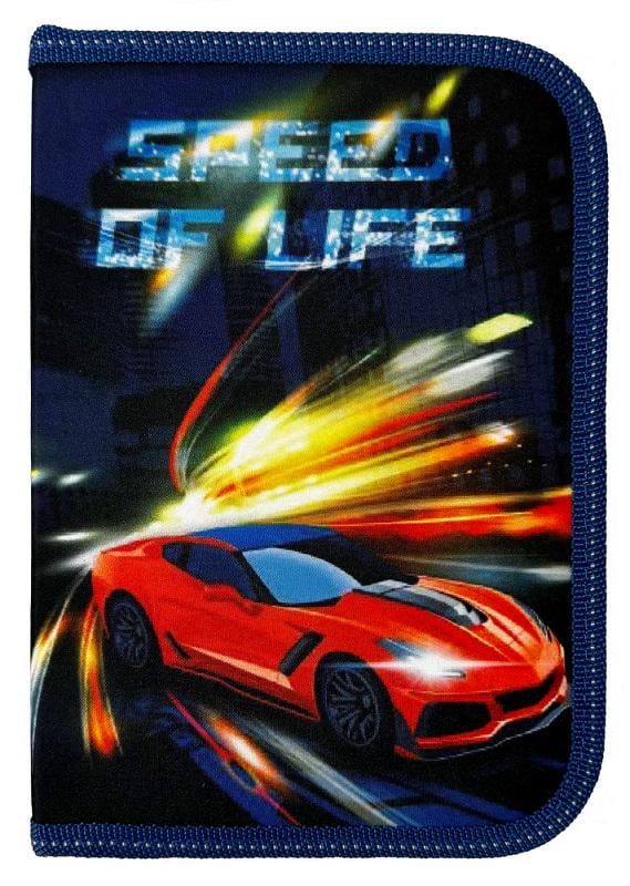 Пенал школьный 1 отделение 2 отворота без наполнения Speed of Life 24213C Class (13014693)